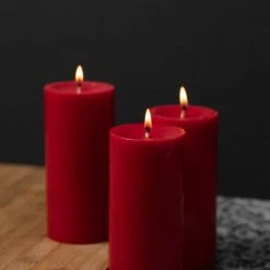 Richland Pillar Candle 3"x6" Red Shop By Event