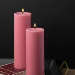 Richland Pillar Candles 3"x9" Pink Set Of 6 Shop By Event