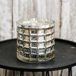 Richland Gold Mercury Glass Cylinder Vase 4.75in Weddings