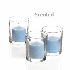 Ceremony Richland Votive Candles & Eastland Clear Votive Holders Set Of 12