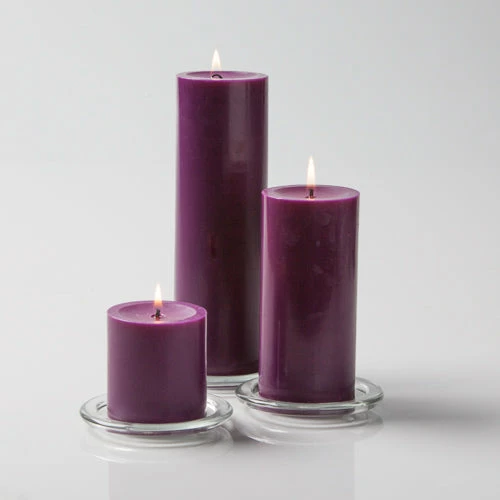 Richland Pillar Candles & Eastland Square Holders Set Of 3 8 Richland Pillar Candles & Eastland Square Holders Set Of 3