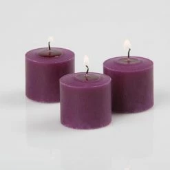 Richland Votive Candles Unscented Purple 10 Hour Set Of 12