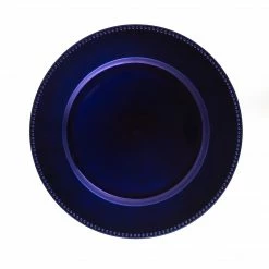 Richland Beaded Charger Plate 13" Royal Blue
