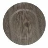 Richland Plain Charger Plate 13" Woodgrain Set Of 12