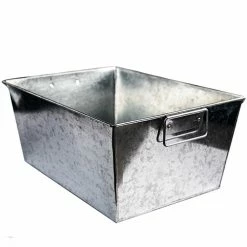 Richland Shop By Event Galvanized Rectangle Tub With 2 Handles 14x10 With Liner