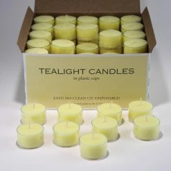Richland Clear Extended Burn Tealight Candles Light Yellow Unscented Set Of 100