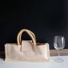 Richland Natural Jute Horizontal Wine Tote Set Of 5