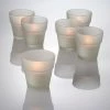 Richland Eastland Flowerpot Votive Candle Holder Frosted Set Of 12