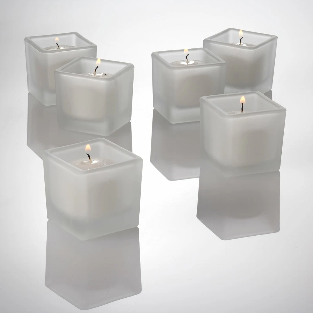 Richland Eastland Square Votive Candle Holder Frosted Set Of 144 1 Richland Eastland Square Votive Candle Holder Frosted Set Of 144