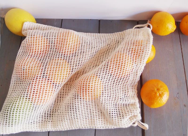 Richland Natural Cotton Net Bag 10" X 12" Pack Of 12 2 Richland Natural Cotton Net Bag 10" X 12" Pack Of 12