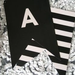 Save-On-Crafts Banner Letters 60 Pcs. Black/Cream Shop By Event