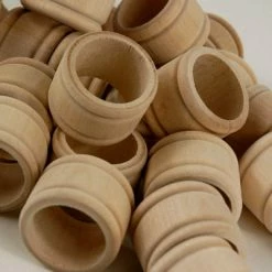 Richland Wood Napkin Rings - Pack Of 25 3 Richland Wood Napkin Rings - Pack Of 25