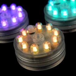 Richland Shop By Event Acolyte Submersible Sumix 9 Vase & Centerpiece LED Lights - Multi Color (Pack Of 3)