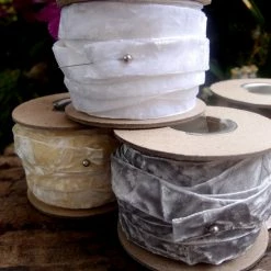 Richland Grey Crushed Velvet Ribbon 5/8in X 11yd Shop By Event
