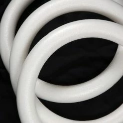 Richland FloraCraft Styrofoam Extruded Wreath White 16in Wreaths