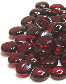 Richland Vase Gems Ruby Red Glass 18 Lbs. Weddings