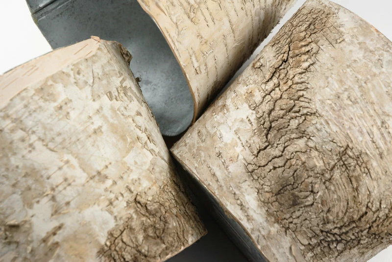 Richland Birch Bark Centerpiece Vase 7" Zinc Planter Weddings 2 Richland Birch Bark Centerpiece Vase 7" Zinc Planter Weddings