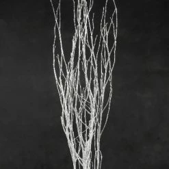 Richland Anniversary Birch Tree Branches Silver Sequin Sparkle 44-50"
