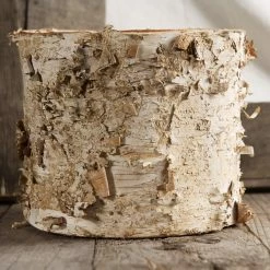 Richland Birch Bark Planter W/ Plastic Liner 7x6 Weddings