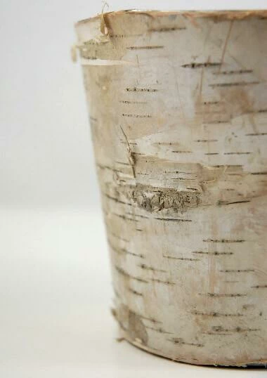 Richland Weddings Birch Bark Covered Zinc Planter Vase 5in 1 Richland Weddings Birch Bark Covered Zinc Planter Vase 5in
