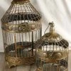 Richland Shop By Event Vintage Brass Round Bird Cages Set Of 2