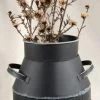 Save-On-Crafts Black Metal Farm Milk Can 7"