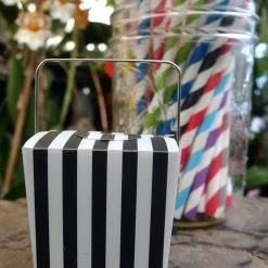 Save-On-Crafts Boxes Box Chinese Take Out 2in 12pk Blk/Wt