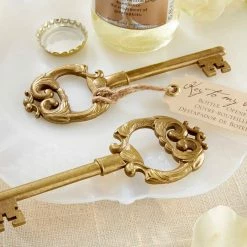 Richland Bachelorette Party Key To My Heart Bottle Opener, Antique Key, Wedding Favors