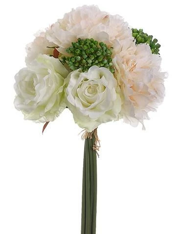 Richland Blush & White Peonies, Sedum, Silk Peony & Rose Bouquet, Artificial Flowers, Wedding Bouquet 2 Richland Blush & White Peonies, Sedum, Silk Peony & Rose Bouquet, Artificial Flowers, Wedding Bouquet