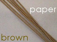 Richland Shop By Event Stem Wires Brown Paper Wrapped, 72 Pieces, 18 Gauge