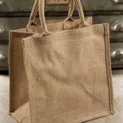 Richland Thanksgiving 6 Burlap Gift Tote Bags 12 X 12