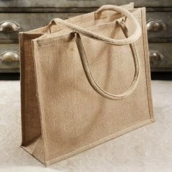 Richland Large Burlap Tote Bags 15x13 (Pack Of 6)