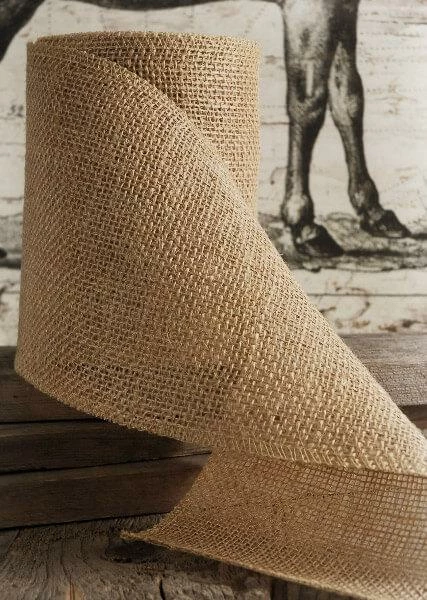 Richland Weddings Burlap Ribbon Natural 6" X 10 Yards 1 Richland Weddings Burlap Ribbon Natural 6" X 10 Yards