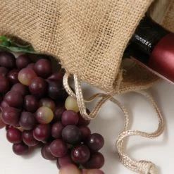 Richland Burlap Wine Bags Drawstring (Pack Of 5) Shop By Event