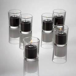 Richland Votive Candles Unscented Black 10 Hour Set Of 12 Shop By Event