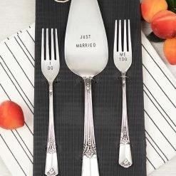 Richland Mud Pie "I Do" Wedding Cake Server Set