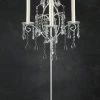 Richland White Candelabra With Hanging Crystals (Set Of 2) Shop By Event