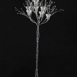 Richland 2 Silver Branched Candle Trees 43in Anniversary