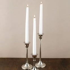 Richland Taper Candlestick Silver 7in