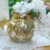 Richland Weddings Gold Carraway Vase 5" X 5.25"