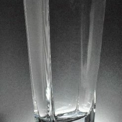 Richland Weddings Clear Glass Tapered Rectangle Vase 13in