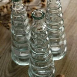 Richland Weddings Ribbed Glass Bottle With Cork 7in 4oz