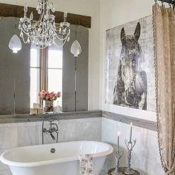 Richland Crystal Chandelier White 23in