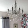 Richland Crystal Chandelier White 23in