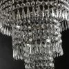 Richland Shop By Event Crystal Pendant Chandelier 3-Tier, 12in W/ Lighting Kit