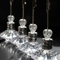 Richland 4 Crystal Place Card & Table Number Holders