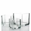 Richland Square Glass Cube Vase Set Of 3 (4"/5"/6")