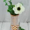 Richland Weddings Boho Copper & White Ceramic Vase 9"