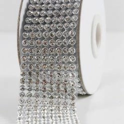 Richland Diamond Ribbon Trim With Glass Stones 1-3/8in X 41in 8 Rows Shop By Event