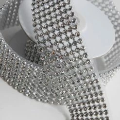 Richland Diamond Ribbon Trim With Glass Stones 1-3/8in X 41in 8 Rows Shop By Event